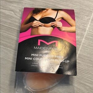 Maidenform Mini Push-Up Pads in Black and Pink Packaging